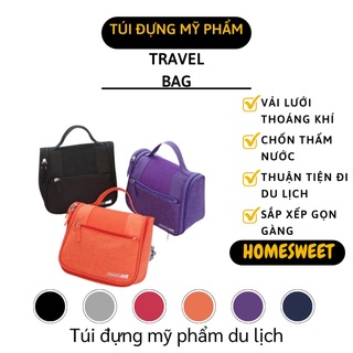 [Có Sẵn] Túi Đựng Mỹ Phẩm - Túi Đựng Đồ Trang Điểm Du Lịch Đa Năng Có Móc Treo TravelBag 7919