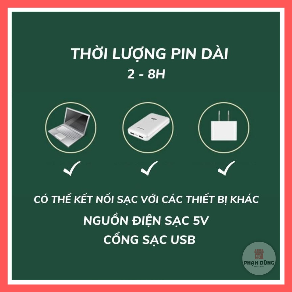 Quạt tích điện mini gấp gọn , quạt sạc mang theo du lịch tiện lợi
