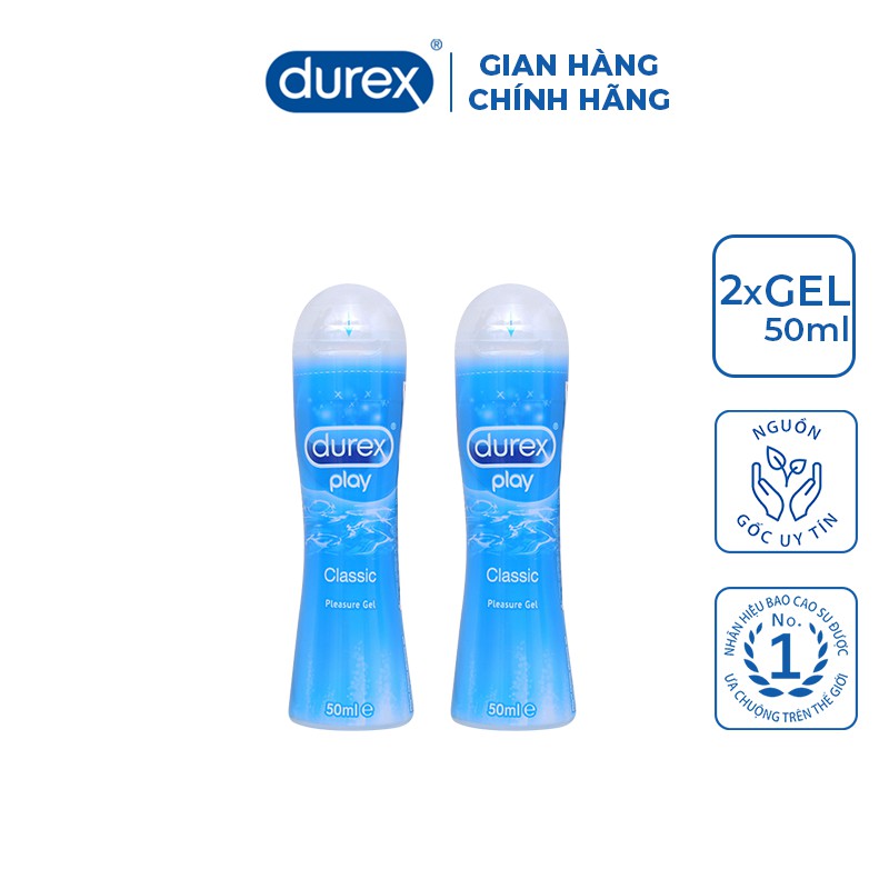 Bộ 2 gel bôi trơn Durex play classic 50ml/chai