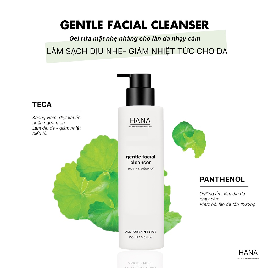 Sữa rửa mặt dịu nhẹ cho da nhạy cảm Facial Gentle Cleanser