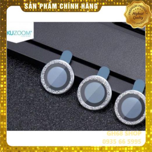 Bộ 3 dán kim cương bảo vệ mắt camera iPhone 11 Pro Max iPhone 12 Pro Max iPhone 13 Promax - Chính hãng Kuzoom