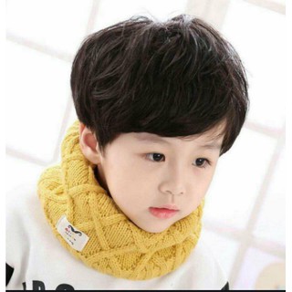 Khăn len ống quàng cổ Hàn Quốc mẫu cực ấm cho bé trai bé gái