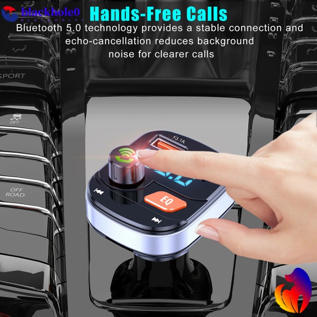 Bộ Sạc Usb Kép Kết Nối Bluetooth 5.0 Kiêm Máy Nghe Nhạc Mp3 Fm