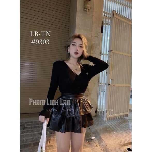 CHÂN VÁY DA XOÈ 2 TẦNG DÁNG MINI QUẢNG CHÂU LOẠI 1 MS16620