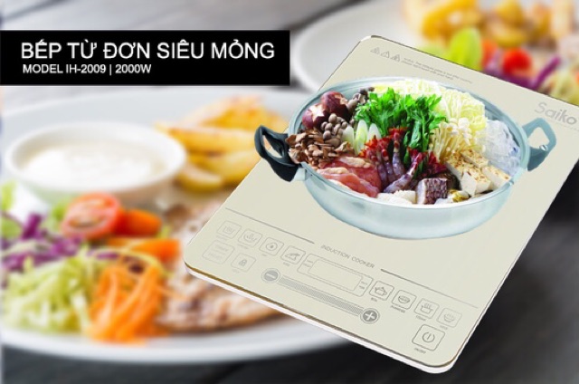 Bếp từ đơn siêu mỏng Saiko Model IH-2009
