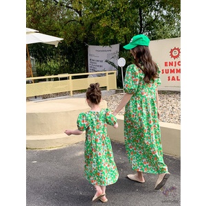 Đầm Công Chúa In Hoa Kiểu Hàn Quốc Thời Trang Mùa Hè Cho Bé Gái