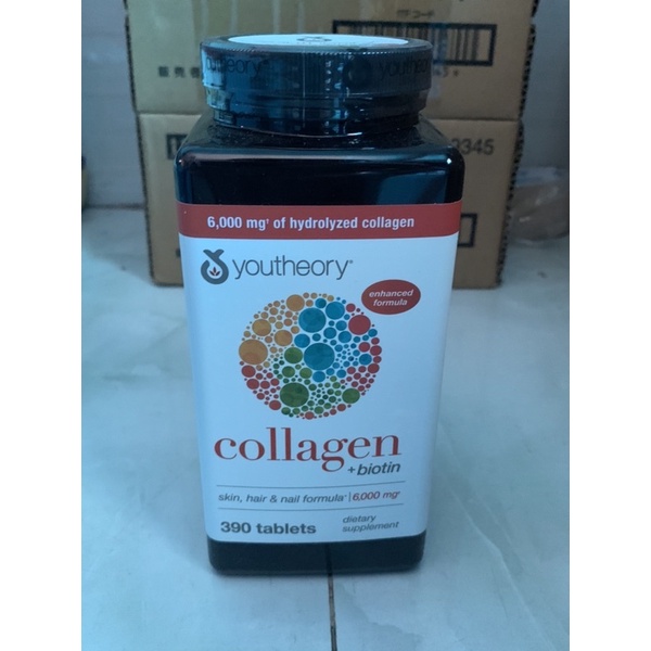 Sản phẩm Collagen Biotin của Youtheory xuất xứ từ MỸ(390 viên)