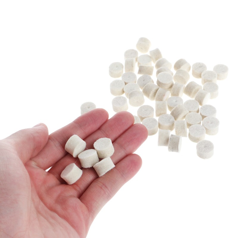 Bộ 50 Đệm Len Đánh Bóng 13mm Kèm 4 Đầu Mài 3.15 mm