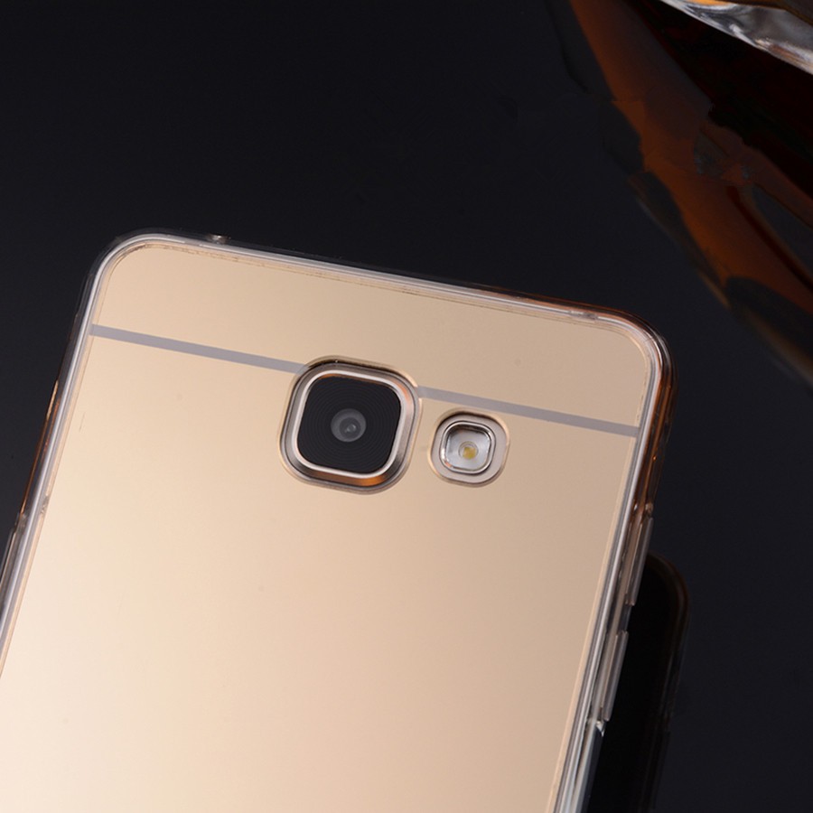 Ốp điện thoại TPU màu trơn tráng gương độc đáo cho Samsung C8 C9 Pro A5 A7 A8 2015 A9 Star Note 9