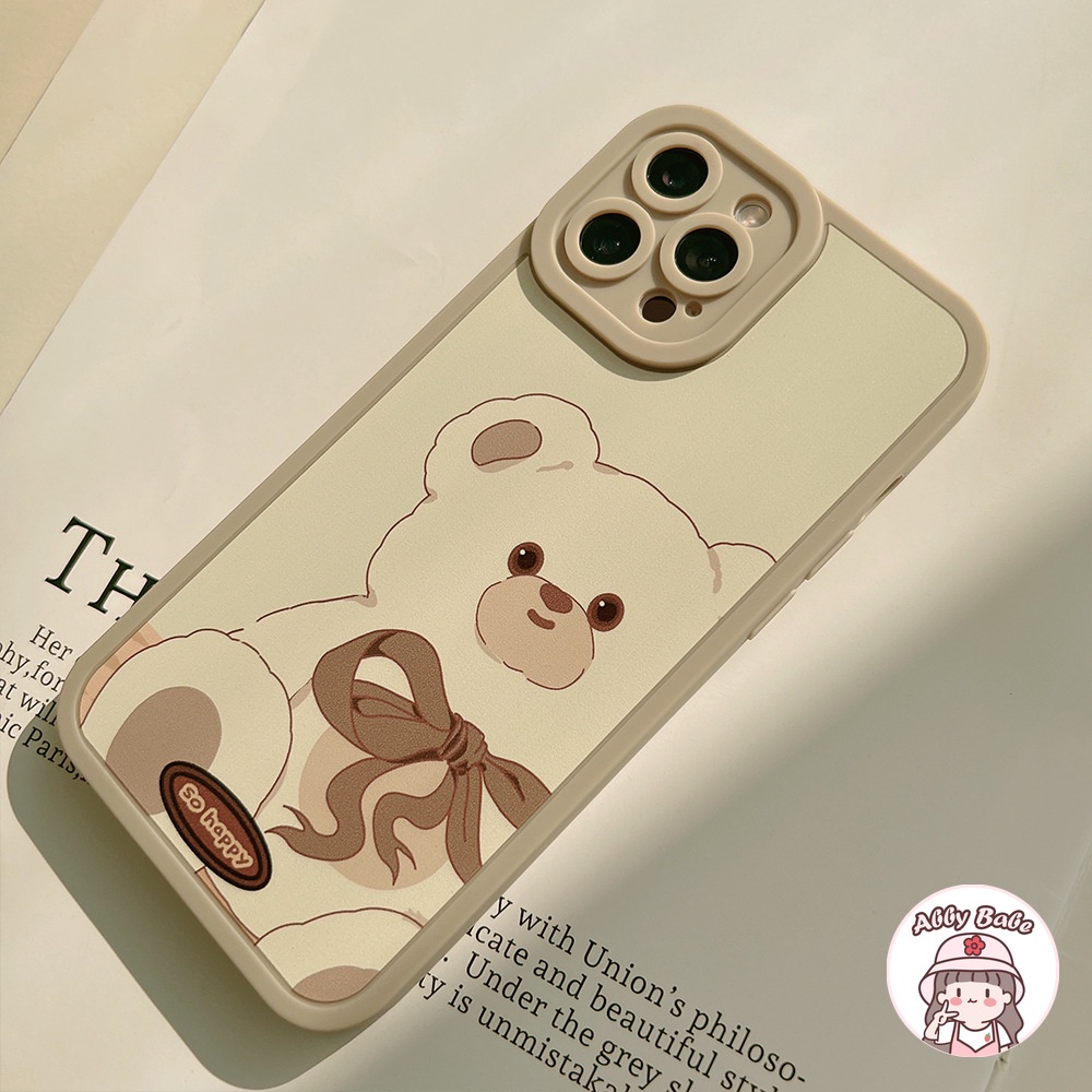 Ốp Điện Thoại TPU Mềm Mỏng Chống Sốc In Hình Gấu Hoạt Hình Cho IP 13 12 11 Pro Max XR 8 7 Plus