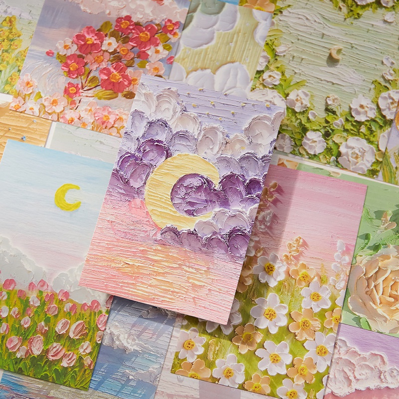 Hộp 30 tấm BƯU THIẾP - POSTCARD TRANH SƠN DẦU LITTER FROM THE BRUGE dùng trang trí sổ Bullet Journal, decor thư thiệp