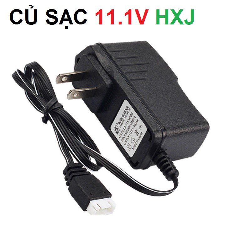 Sạc pin xe mô hình điều khiển 11.1v 400mah HXJ loại 4 chân