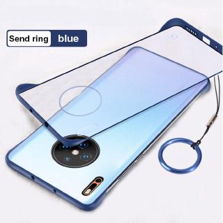 Huawei Mate 30 Pro Case Frameless Transparent Ring Shockproof Cover