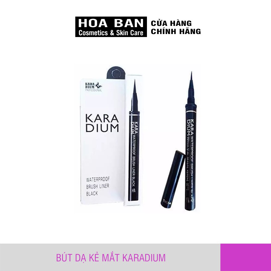 Kẻ Mắt Dạ Karadium Waterproof Brush Liner Black