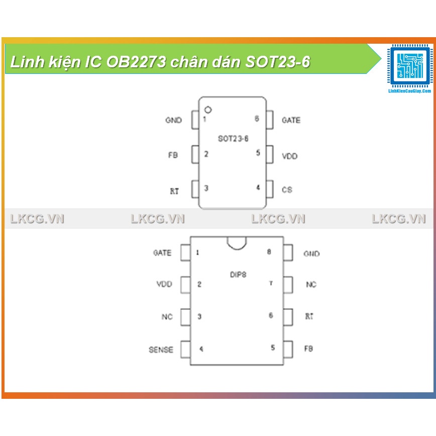 Linh kiện IC OB2273 chân dán SOT23-6