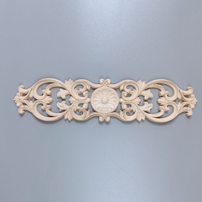 Miếng Dán Trang Trí Góc Chạm Khắc Hình Hoa Bằng Đất Sét