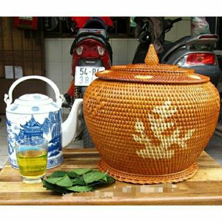 Bộ ủ ấm tích mây đẹp 1.5lit