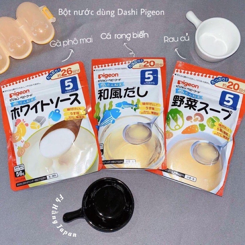  Bột DASHI PIGEON xuất xứ Nhật Bản cho bé ăn dăm từ 5m