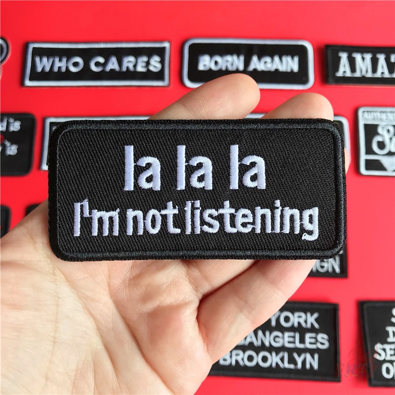 Miếng ủi thêu trang trí chữ tiếng anh thời trang 20 kiểu tùy chọn