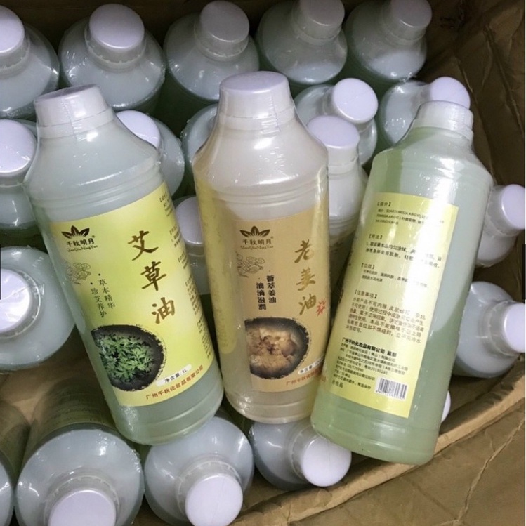 [Free Ship] Tinh Dầu Ngải Cứu | Tinh Dầu Gừng Nóng Massage Body Chai 1000ml, Dùng Trong Masa Dưỡng Sinh