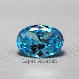 Đá Topaz Thụy Sĩ Hình Oval Màu Xanh Dương