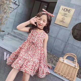 Váy von cherry kèm turban huy hằng
