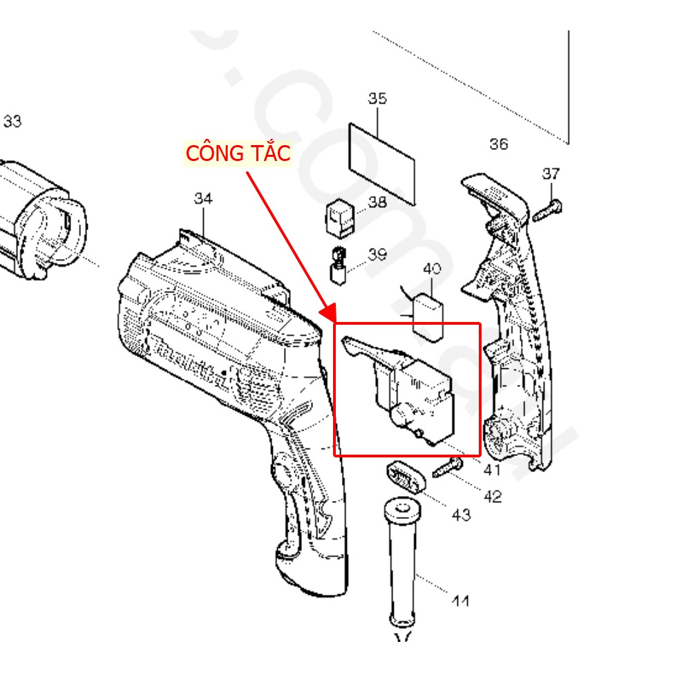 Công tắc khoan Maktec MT606 MT80A MT80B và MAKITA 6412 6413 HP1630 HP1631