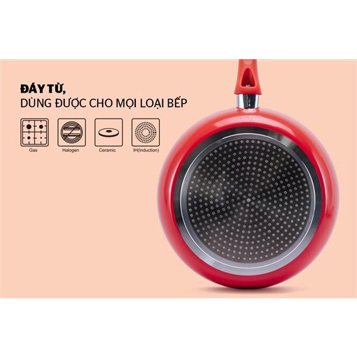 Chảo trơn sâu lòng SUNHOUSE MAMA đáy từ SFP26MA-size 26cm