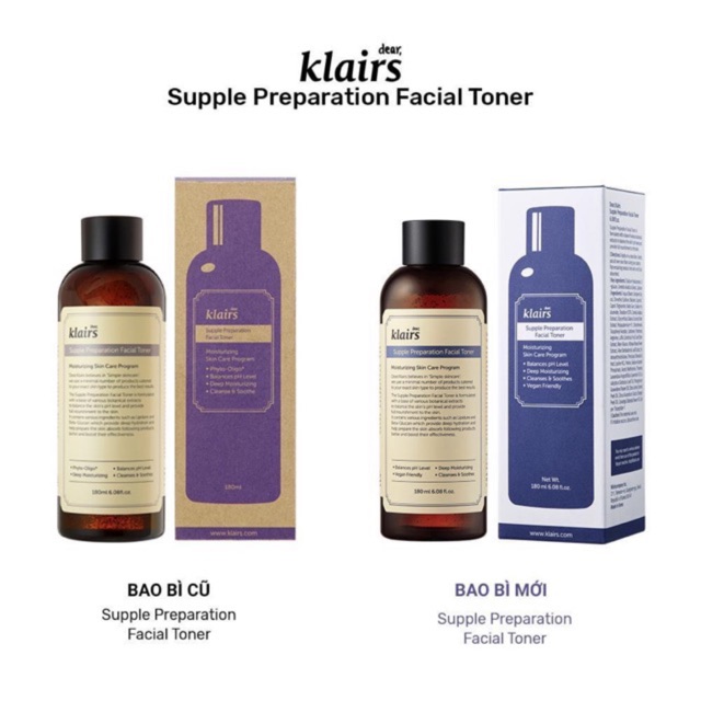 Nước hoa hồng Klairs Supple Preparation Facial/Unscented Toner
