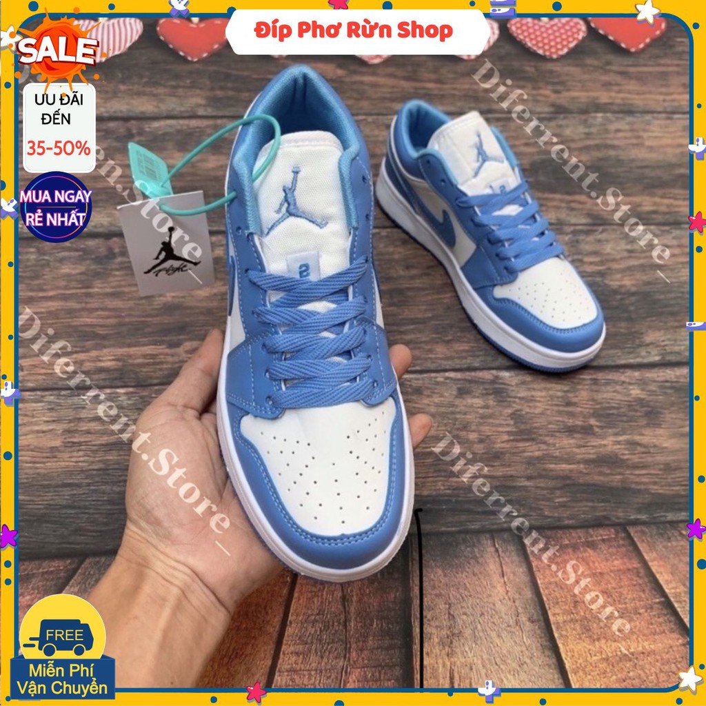 Giày Ari Jordan 1 Low University Xanh trắng Full box 1:1 - Diferrent.Store_ | BigBuy360 - bigbuy360.vn