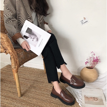 [ Mã 66CBSALE giảm 30K đơn 200K] Giày Da Nữ Thời Trang Phong Cách Vintage | BigBuy360 - bigbuy360.vn