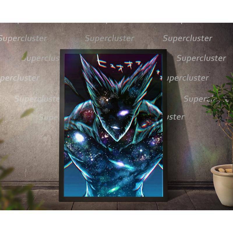 Tranh Vải Bạt Treo Tường In Hình Anime One Punch man Garou