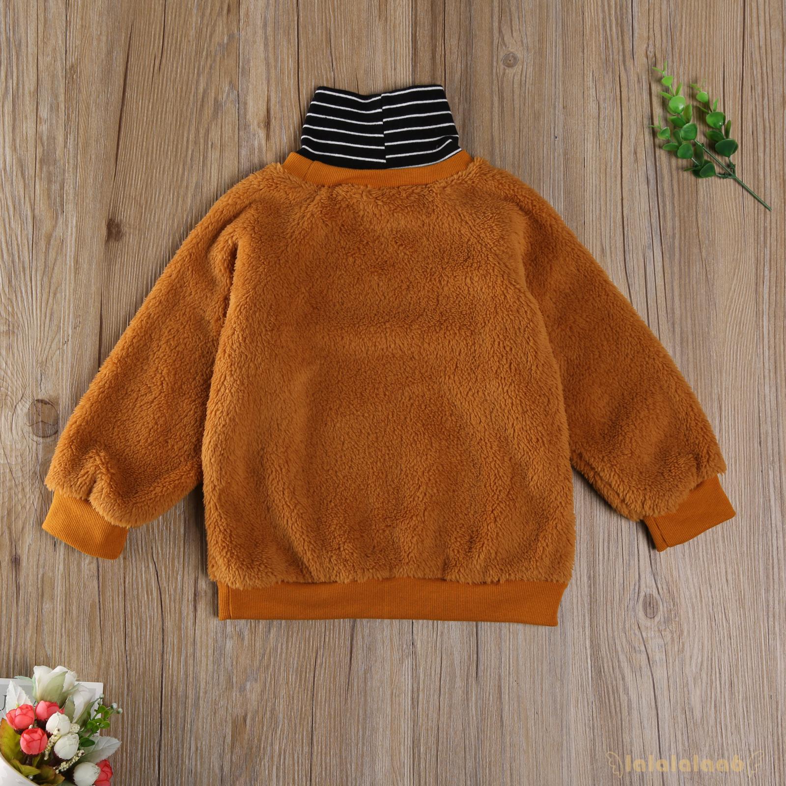 Áo Sweater Cổ Lọ Kẻ Sọc Thời Trang Cho Bé Laa6