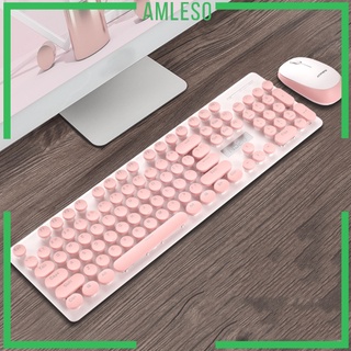Bàn phím không dây N520 Bộ bàn phím và chuột cảm giác cơ học 104 phím Phím tròn cho máy tính xách tay PC