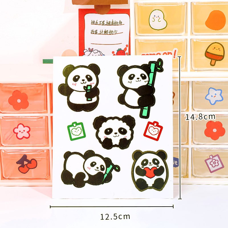 Miếng Sticker Chống Nước PVC Hình Gấu Xinh Xắn | BigBuy360 - bigbuy360.vn