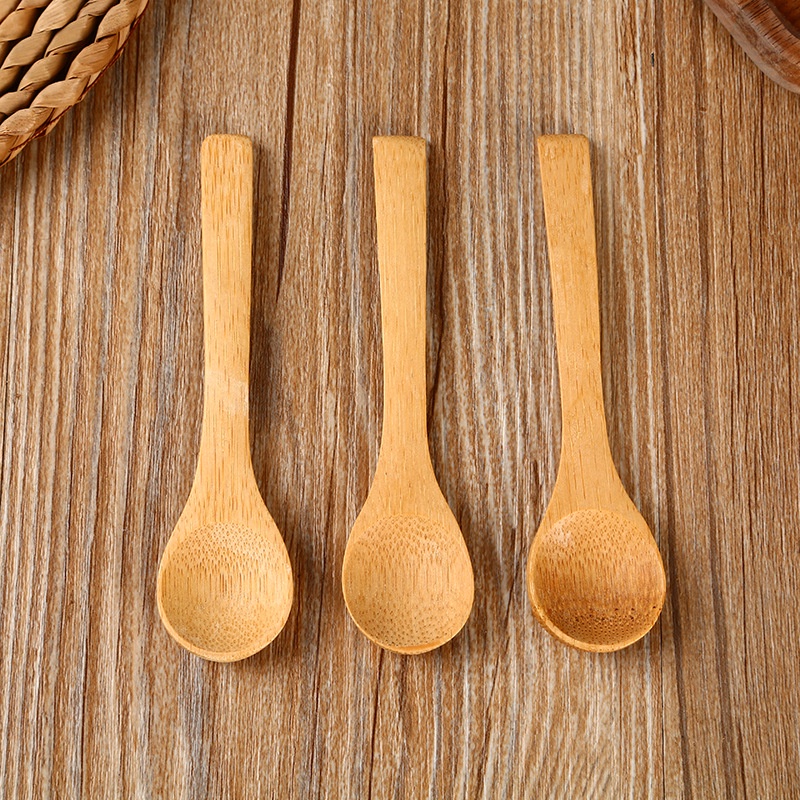 Muỗng Gỗ Tre Múc Cà Phê/Trà 12.8x3cm Cho Nhà Bếp