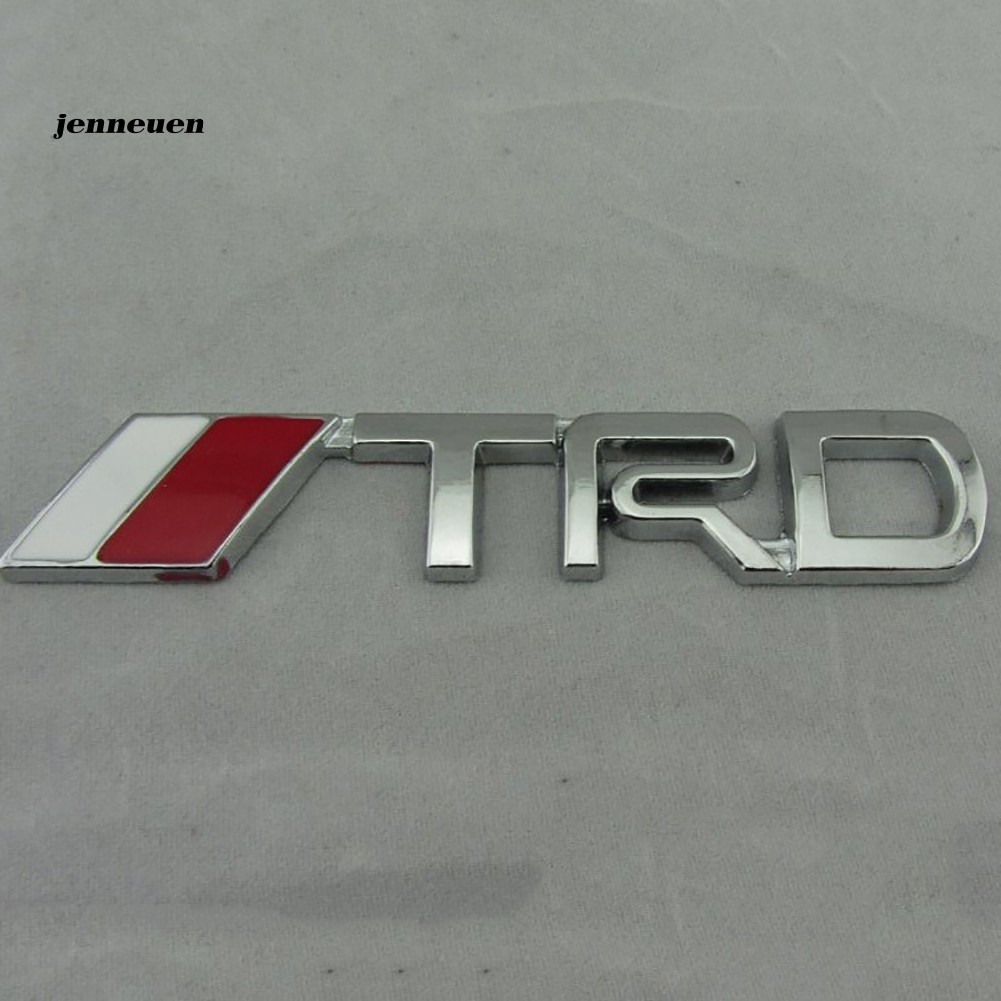 Miếng Dán Logo Trd 3d Bằng Kim Loại Trang Trí Xe Hơi Toyota