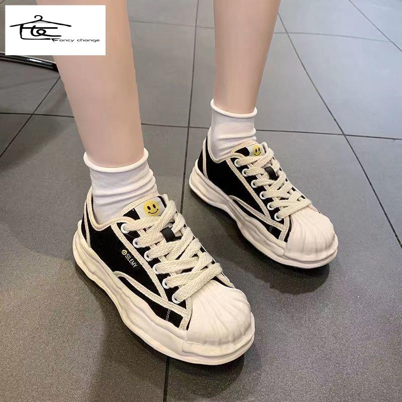 Giày Thể Thao Hở Ngón Chất Liệu Canvas Thời Trang Mùa Xuân Cho Nữ 2022