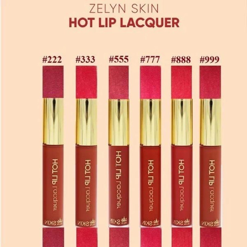 Son Kem Lì Hot Lip Lacquer Zelyn Skin cam kết chính hãng Hàn