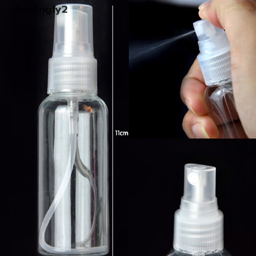 1 Set 6 Chai Nhựa Rỗng Đựng Mỹ Phẩm / Kem / Nước Hoa Dạng Xịt Tiện Dụng Khi Đi Du Lịch