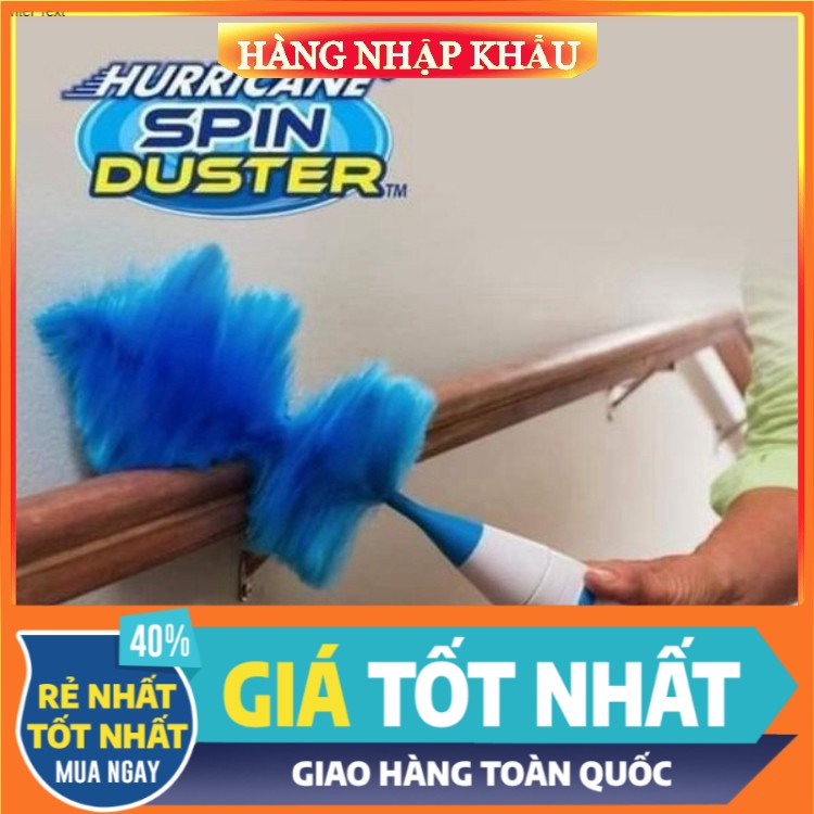 Chổi hút bụi tích điện thông minh chỉ với 1 nút bấm, kèm 2 đầu chổi đa di năng