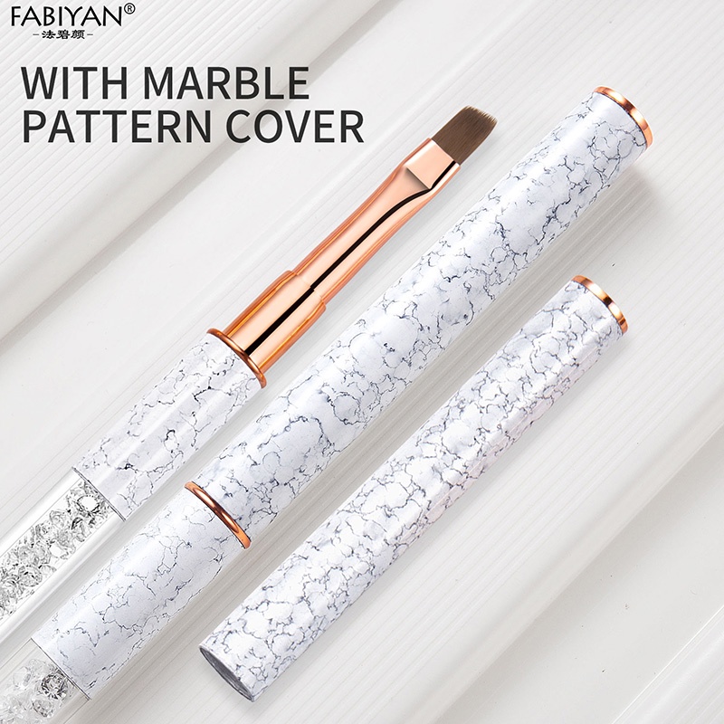 Cọ vẽ móng tay FABIYAN bằng nylon màu đen tiện dụng