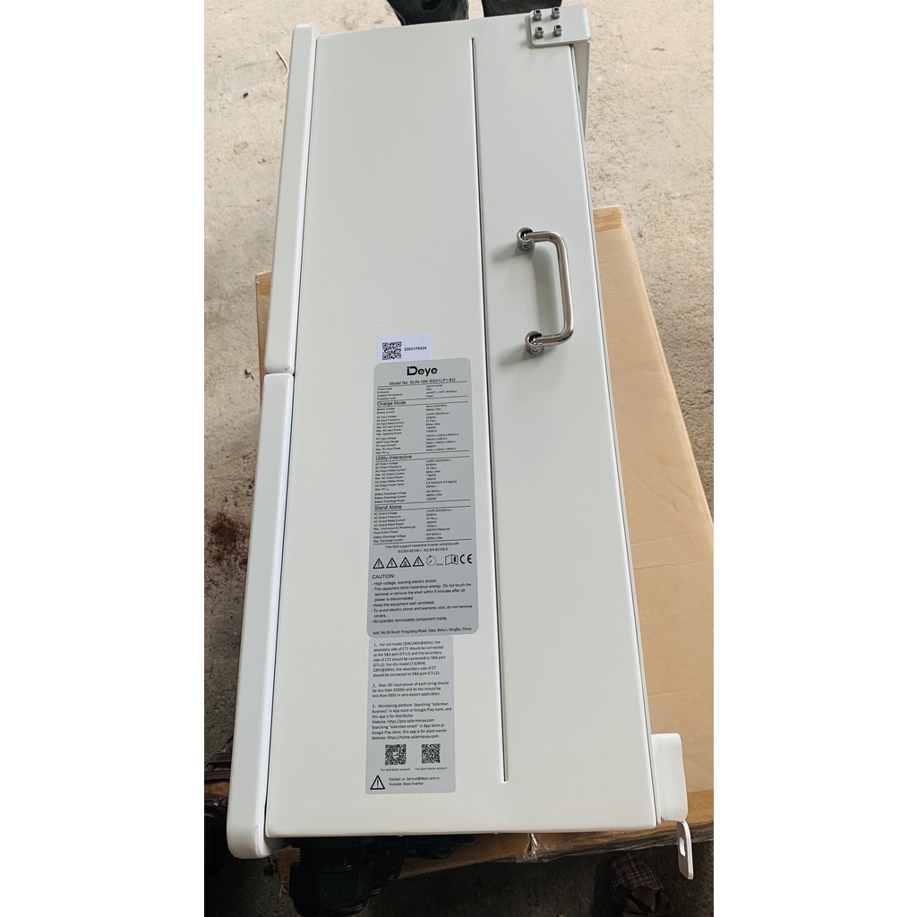 Biến Tần Inverter Hybrid Deye 16kW - Inverter Hòa Lưới Có Lưu Trữ SUN-16K-SG01LP1-EU, Nhập trực tiếp hãng