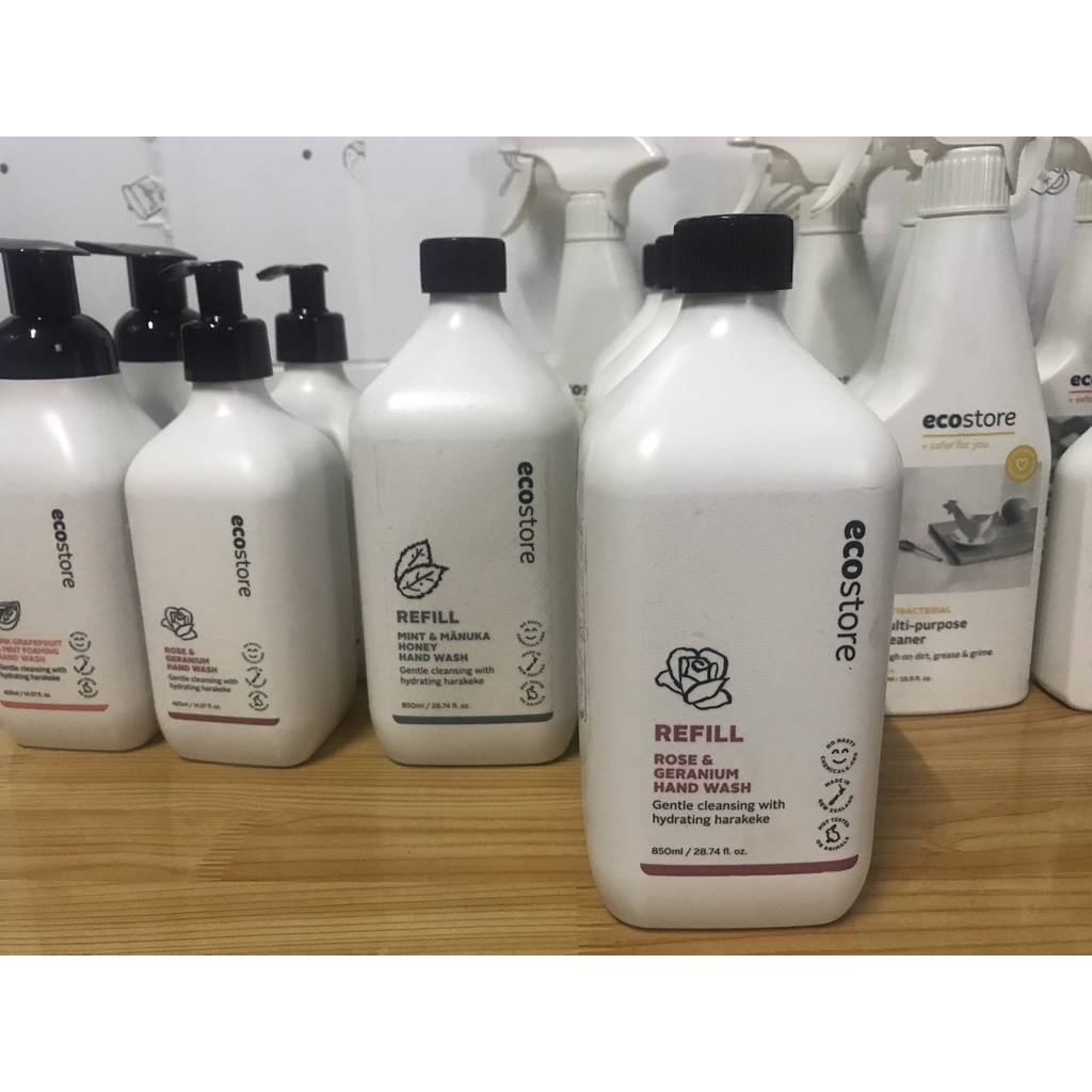 Nước rửa tay hương bạc hà và mật ong Manuka gốc thực vật Ecostore Refill - New Zealand