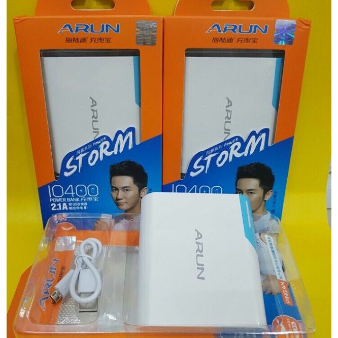 [Mã ELFLASH5 giảm 20K đơn 50K] Pin Sạc Dự Phòng Arun 10.400mAh