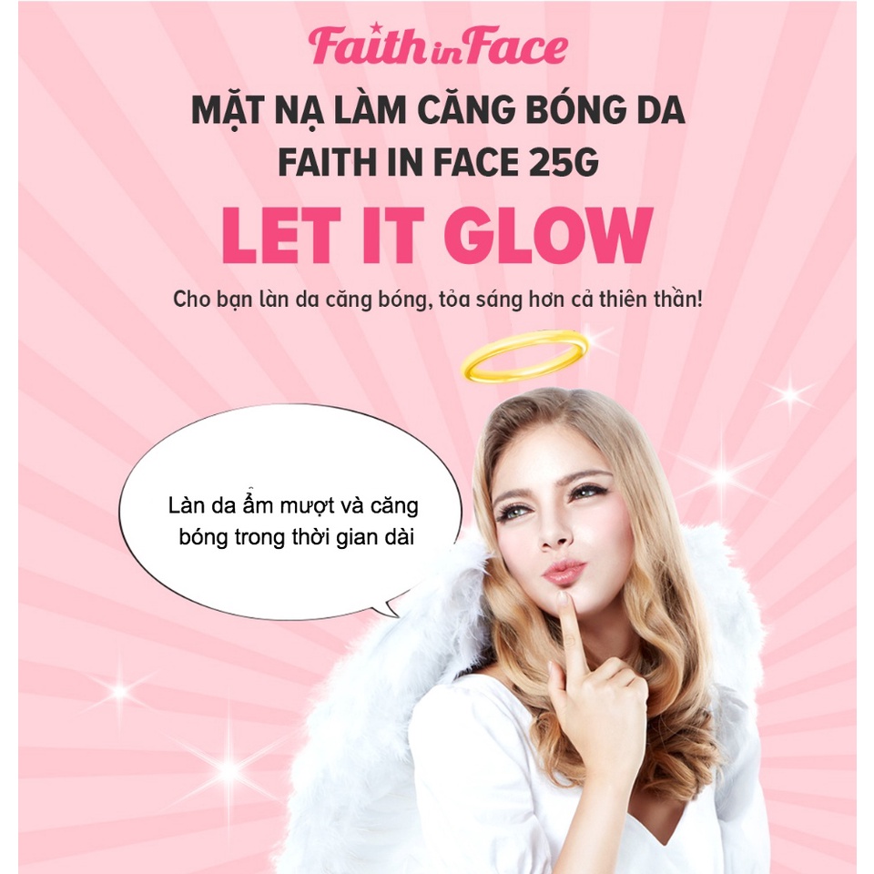 Mặt Nạ Dưỡng Da FAITH IN FACE Let It Glow Hydrogel Mask 25g (Miếng) GomiMall