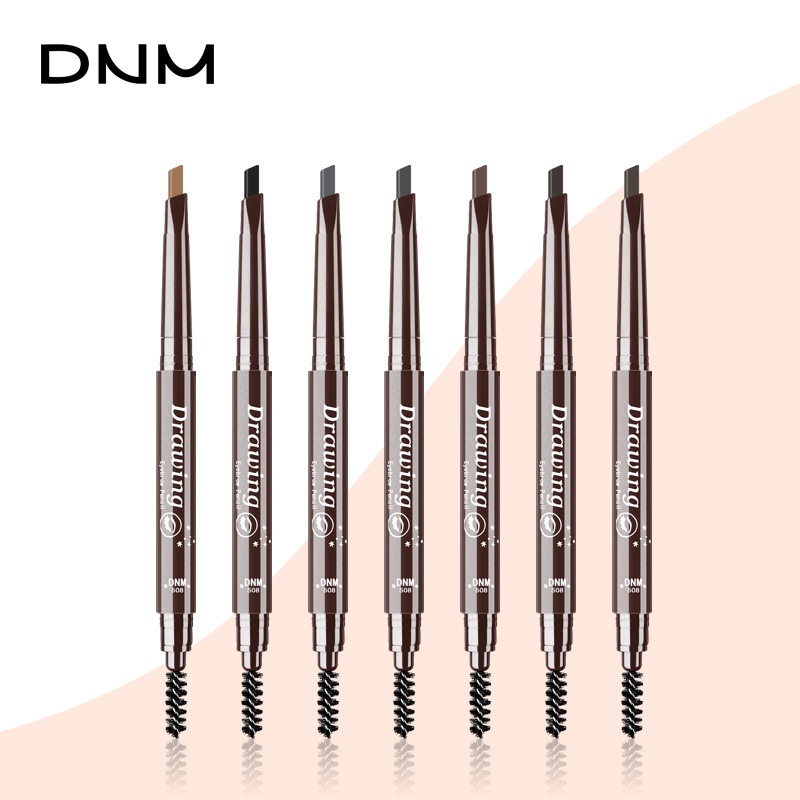 [Hàng mới về] Chì kẻ mày tự nhiên DNM hai đầu chống thấm nước và mồ hôi dễ lên màu