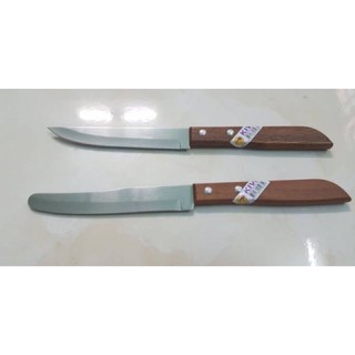 Dao gọt vỏ inox cán gỗ Kiwi 502