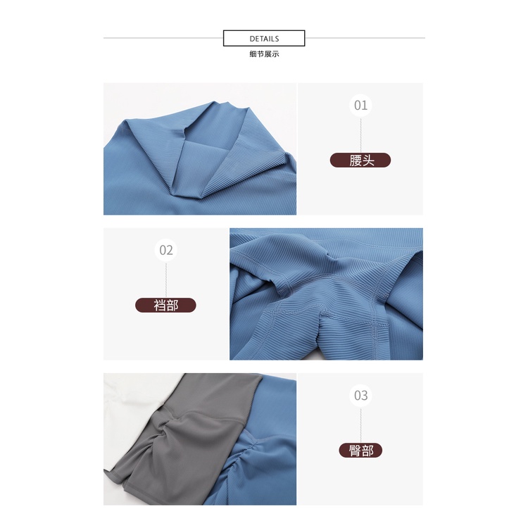 Quần short thể thao ANRAN lưng cao phong cách thời trang năng động