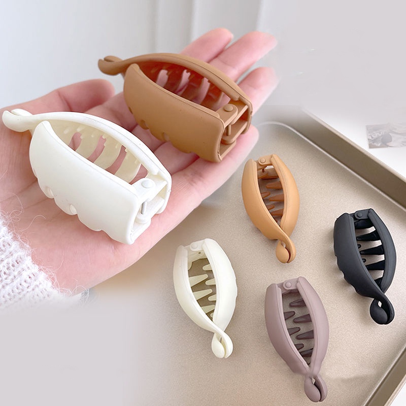 Haimeikang Kẹp tóc đuôi ngựa cỡ nhỏ 7cm màu trơn dành cho nữ